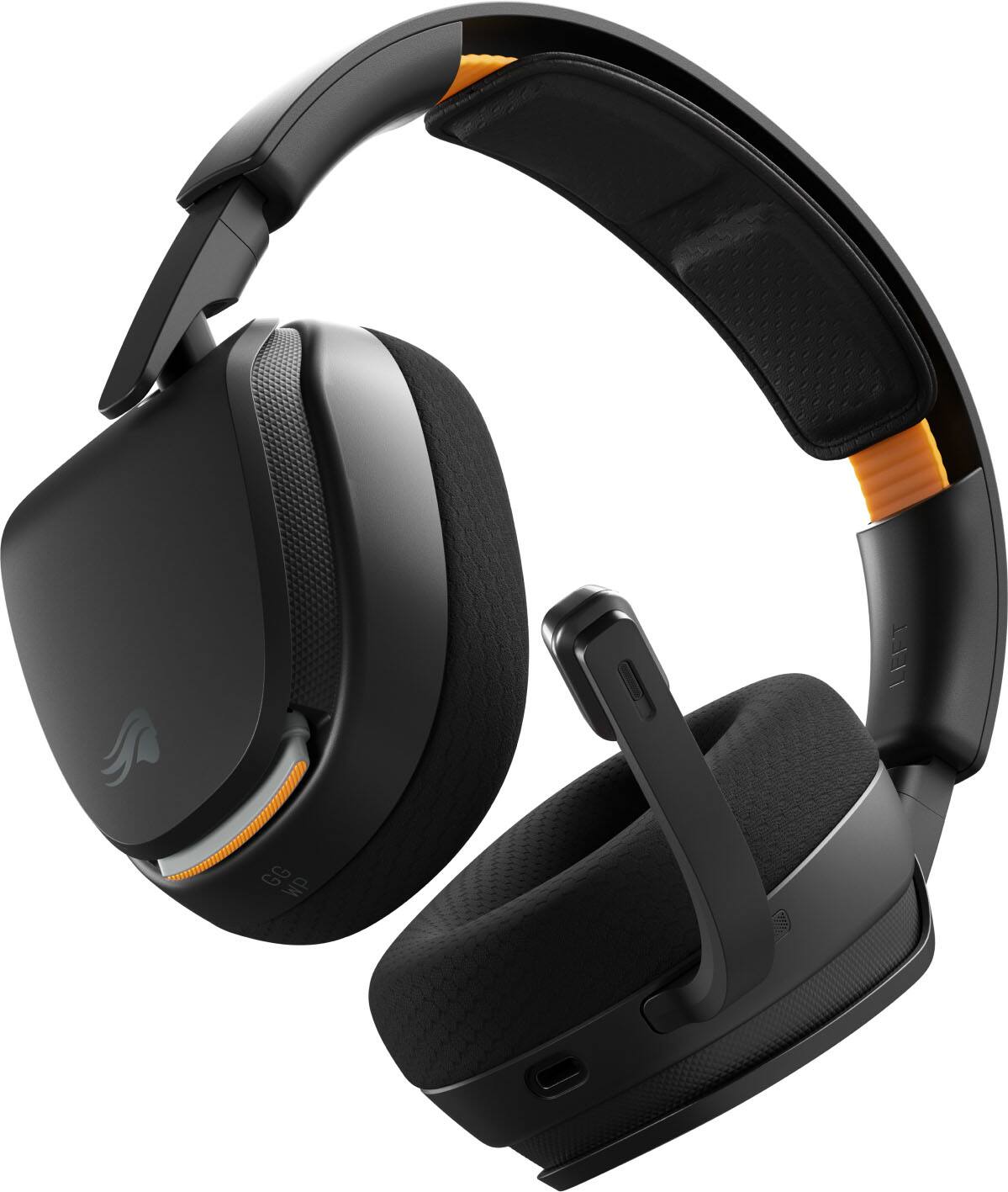 Alt View 16. Glorious - GHS Wireless InfinitePlay 2.4/Bluetooth Over-Ear Wireless Gaming Headset + Base Station for PC, PS5, PS4 and Switch - Black.