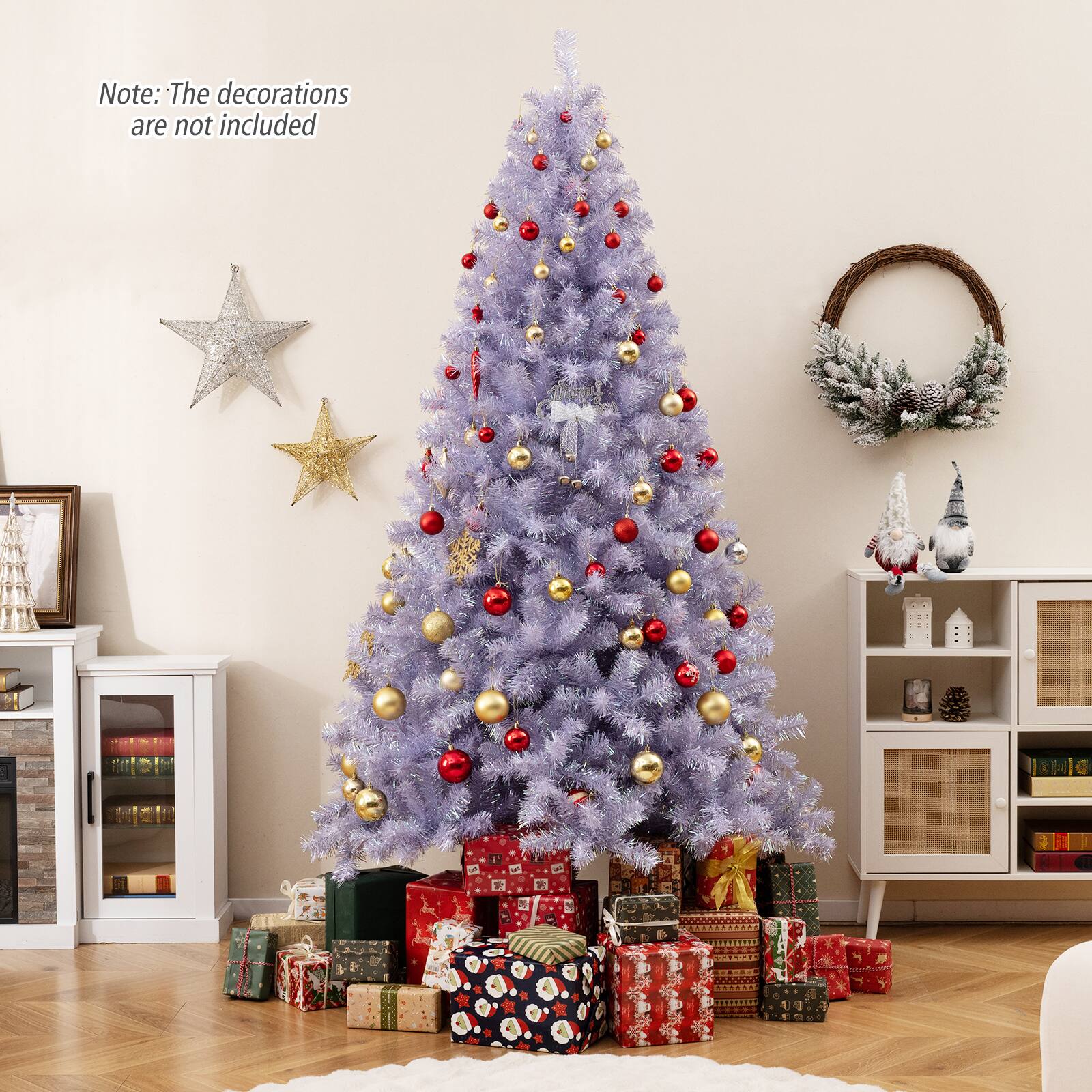 Note: The decorations are not included