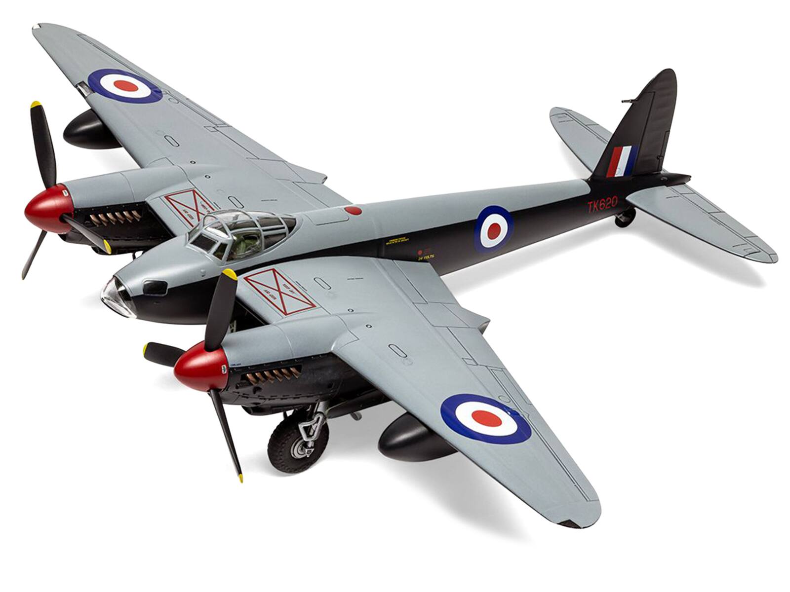 Angle. Airfix - Level 2 Model Kit De Havilland Mosquito B.XVI/B.35/TT.35 Aircraft with 3 Scheme Options 1/72 Plastic Model Kit by Airfix - Multicolor.
