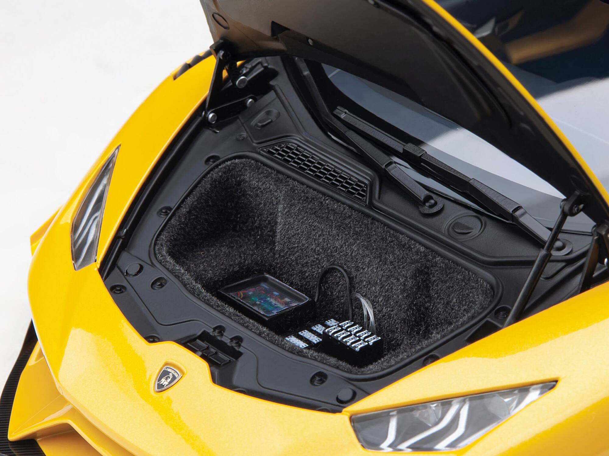 Alt View 2. Autoart - Lamborghini Huracan GT "LB-Silhouette Works" Yellow Metallic with Black Top 1/18 Model Car by Autoart.