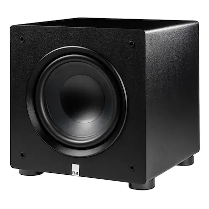 Front. ELAC - ELAC PS250 Varro 10 Inch Smart Subwoofer - Each (Black) - Black.