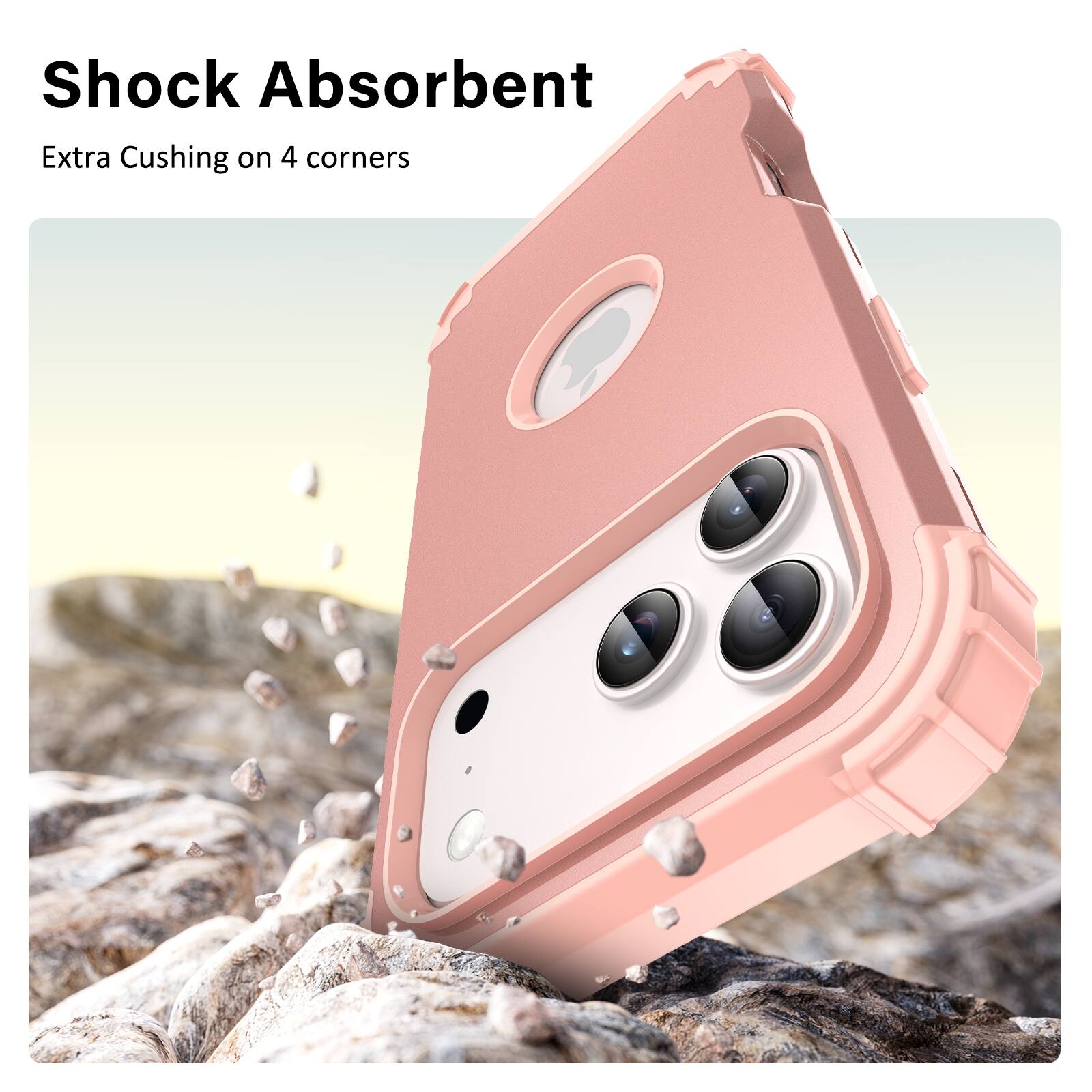 Shock Absorbent  
Extra Cushing on 4 corners