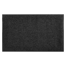 VEVOR - Front Door Mat, 8 x 4 ft Commercial Floor Mat for Indoor and Outdoor, Stylish Striped Industrial Carpet with PVC Backing - Black