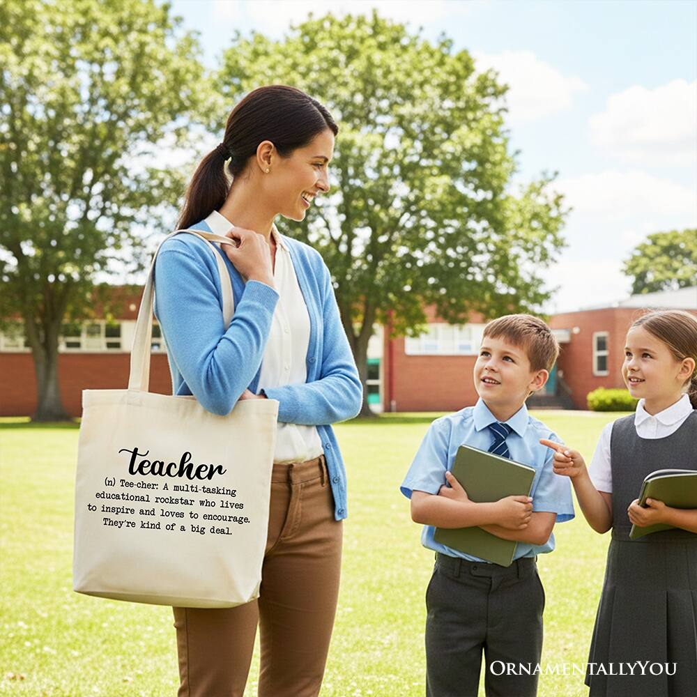 Teacher  
(n) Tee-cher: A multi-tasking educational rockstar who lives to inspire and loves to encourage. They're kind of a big deal.  

ORNAMENTALLY YOU