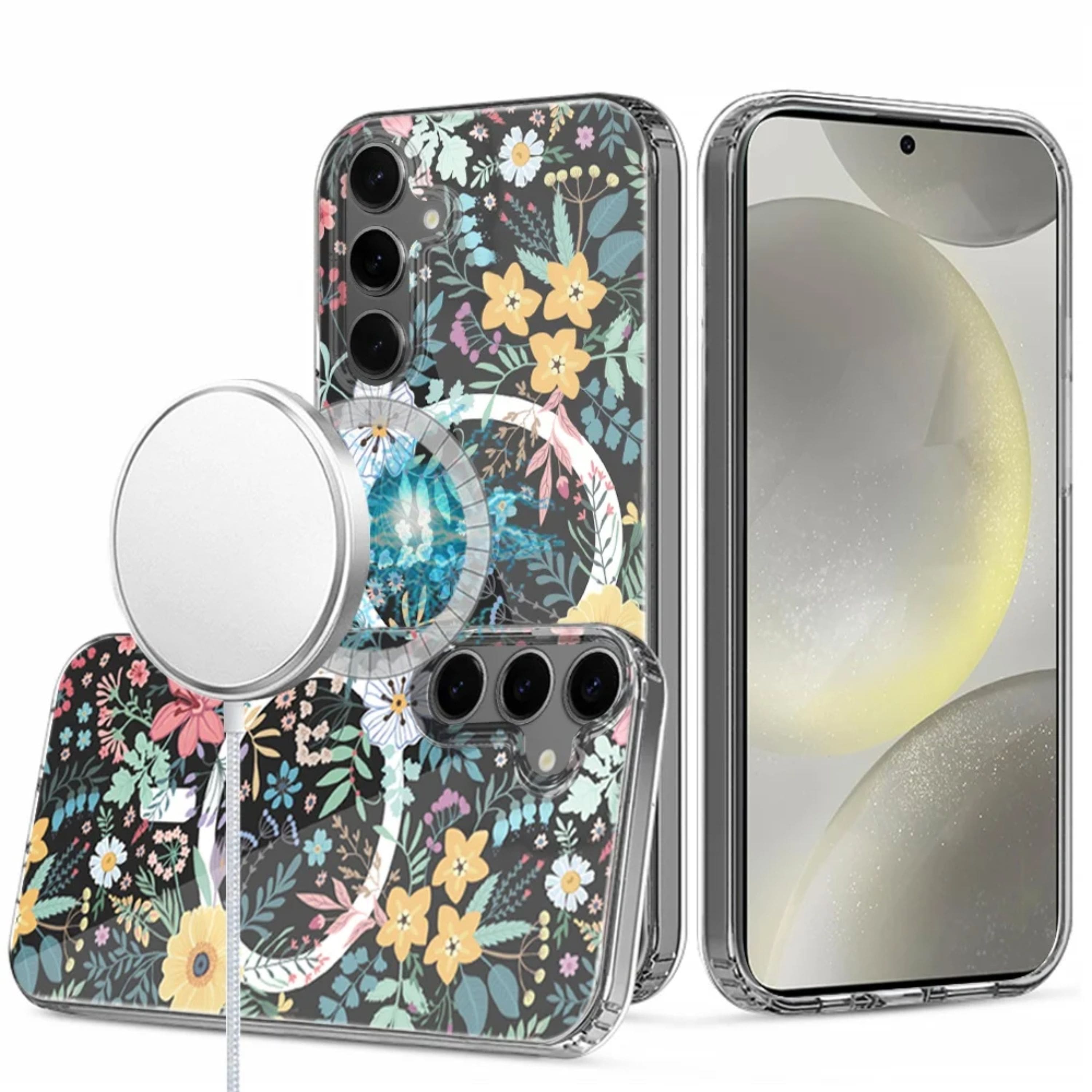 Kitcheniva - Unique Design Cover Plus Tempered Glass For Samsung S25/S24 Case Magnetic Circle C - Multicolor price history on PriceWatchPro