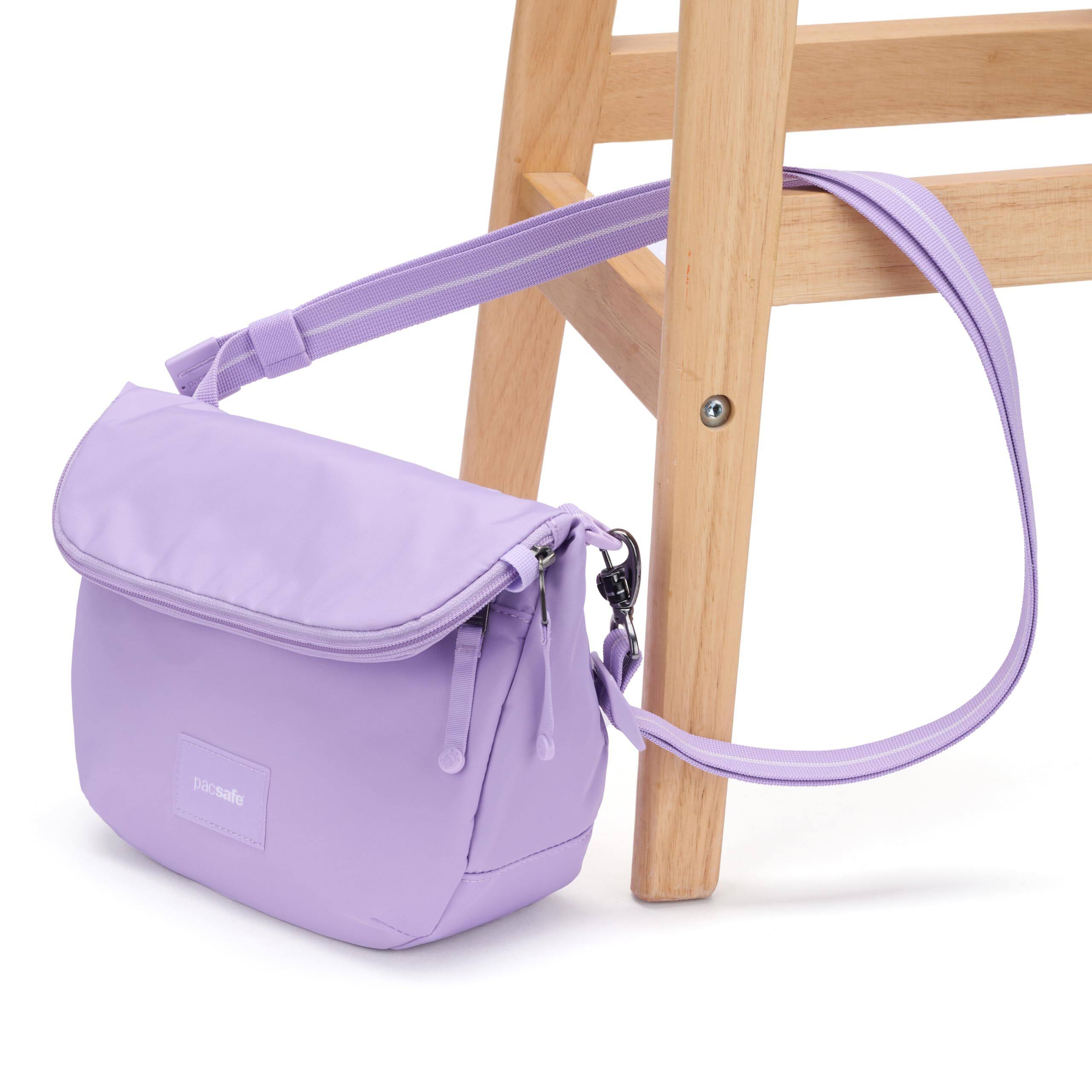 Alt View 3. Pacsafe - GO Saddle Crossbody - Lavender.