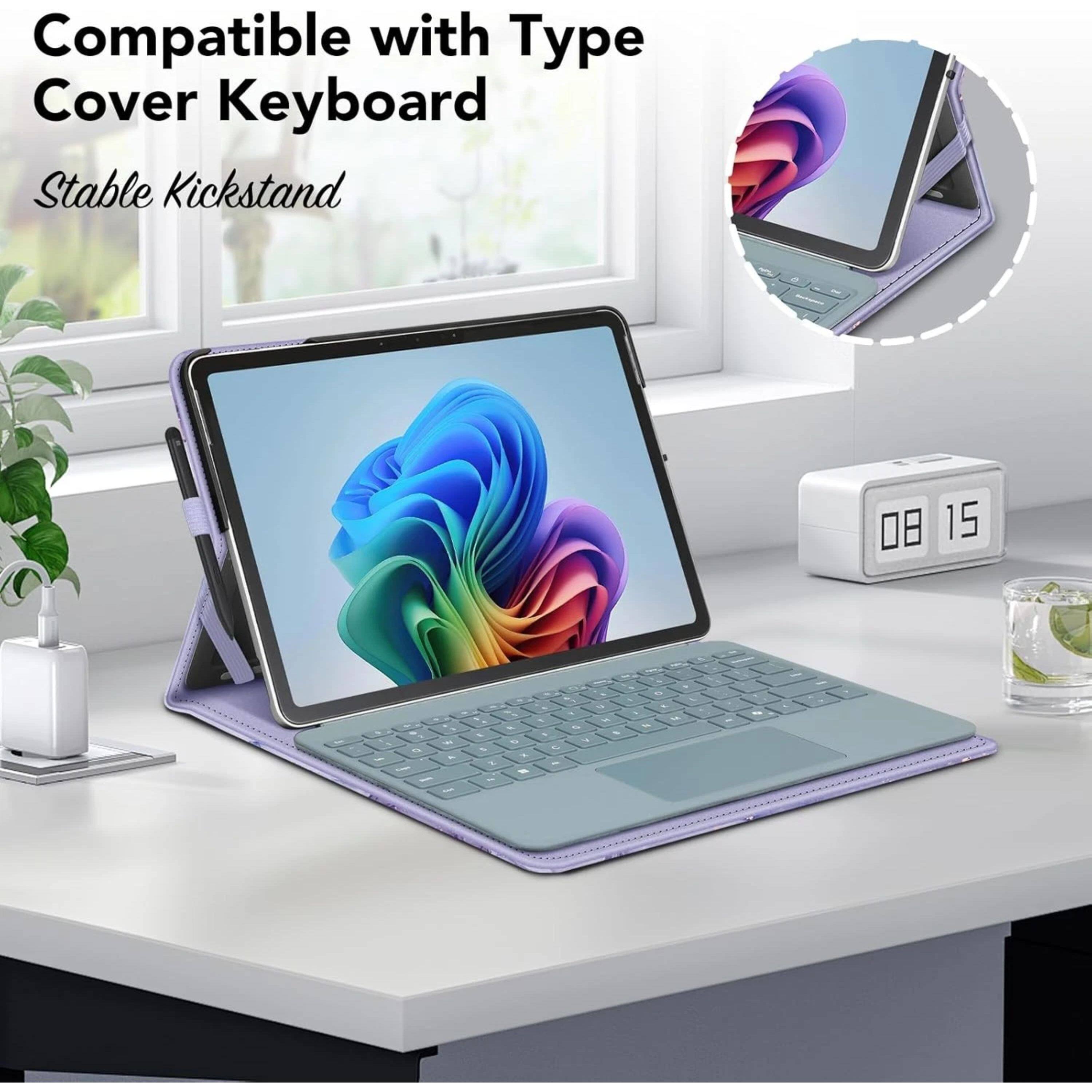Compatible with Type Cover Keyboard  
Stable Kickstand