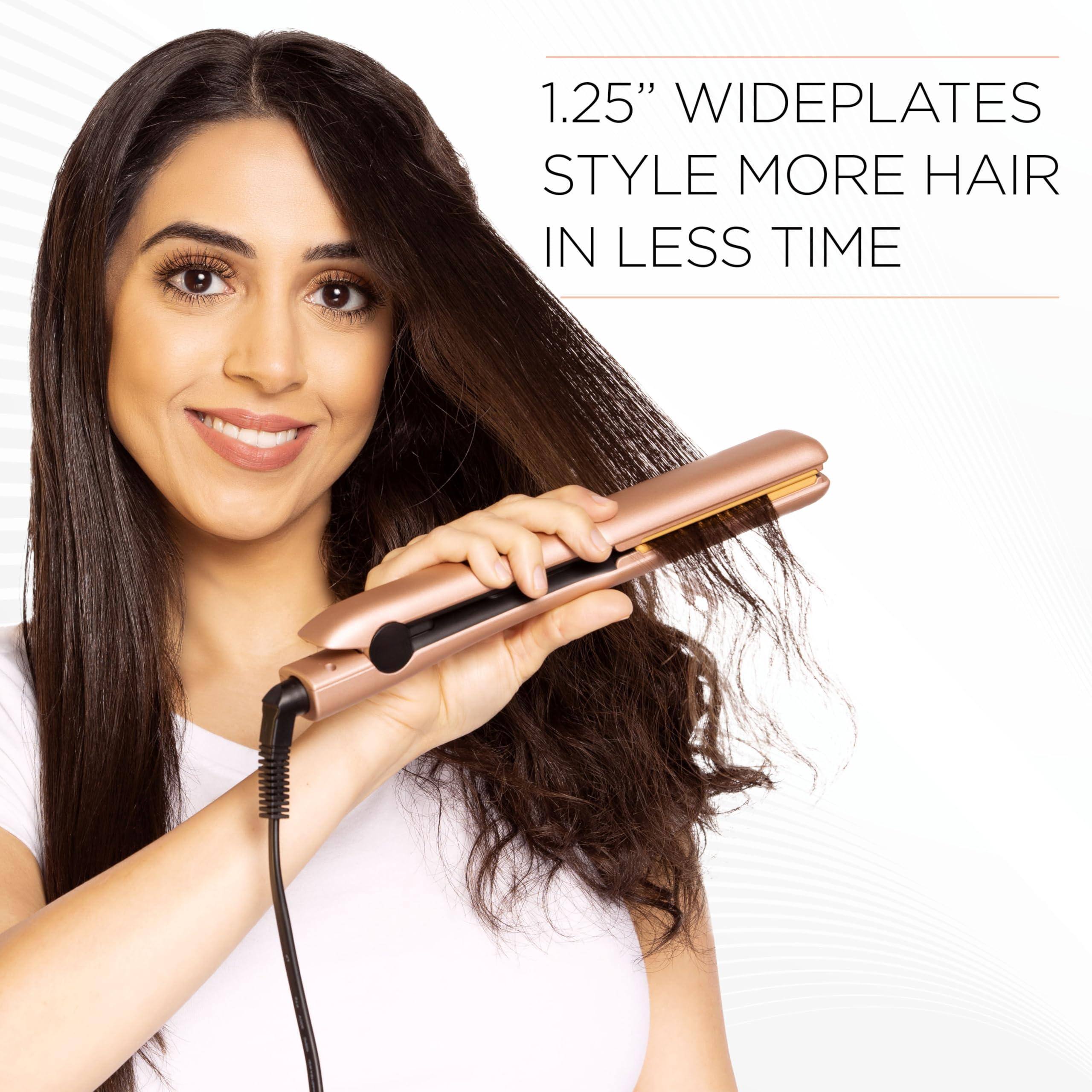 1.25" WIDEPLATES  
STYLE MORE HAIR IN LESS TIME