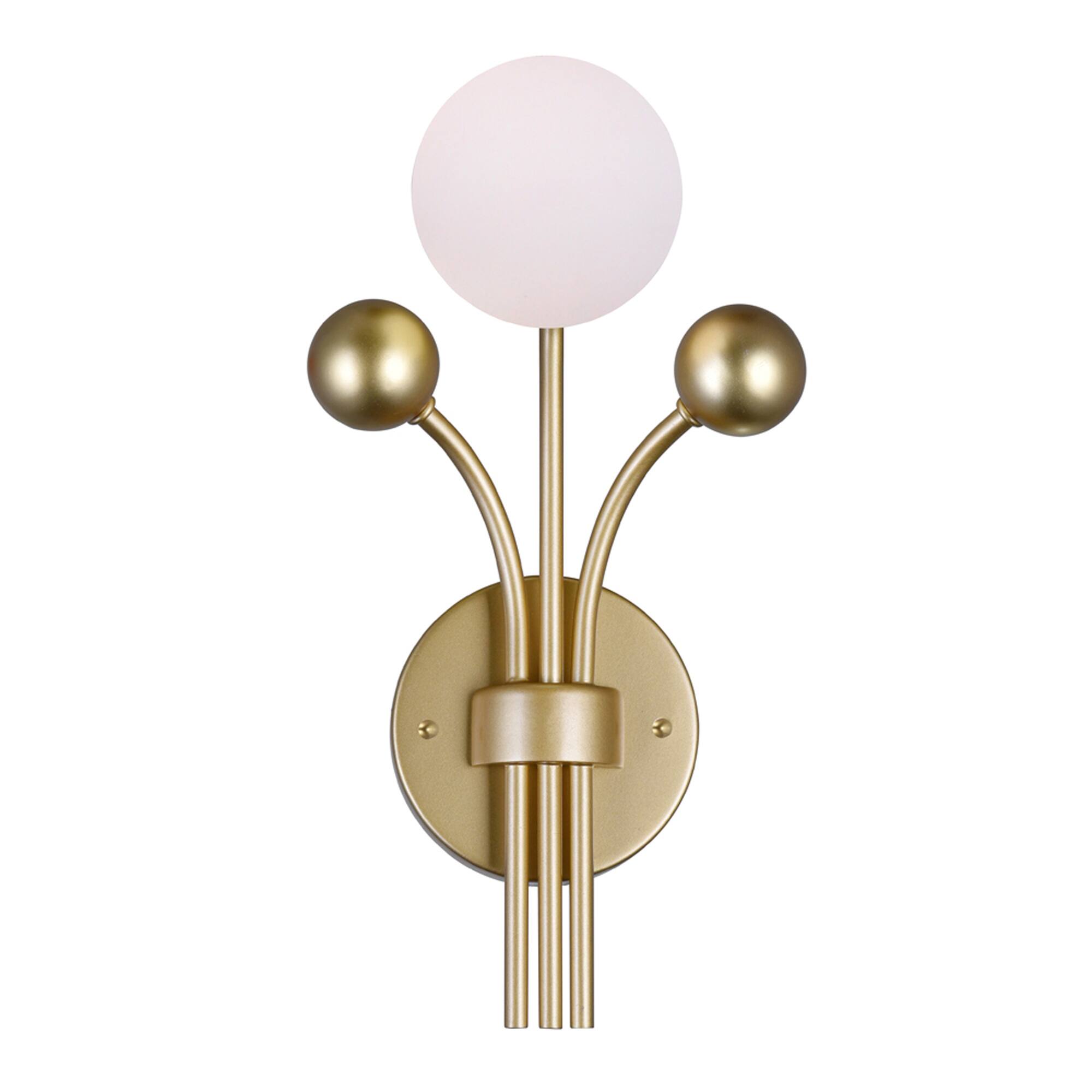 Angle. CWI Lighting - Element 1 Light Wall Light With Sun Gold Finish - Sun Gold.