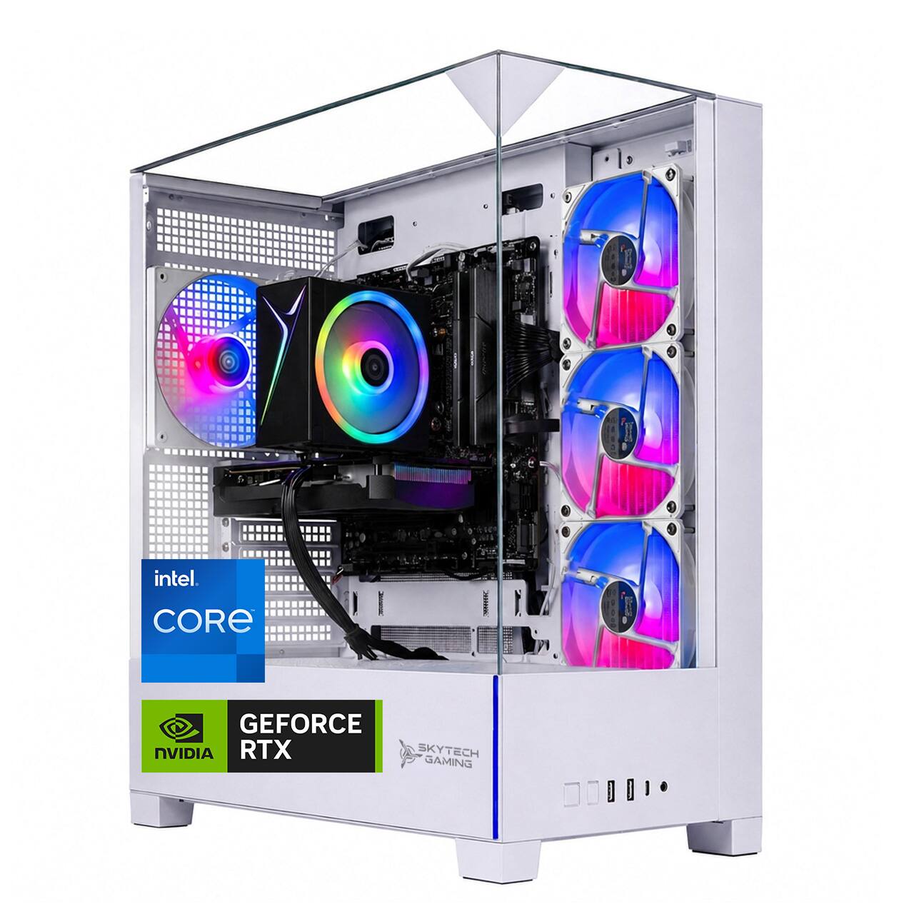intel CORE  
GEFORCE NVIDIA RTX  
SKYTECH GAMING