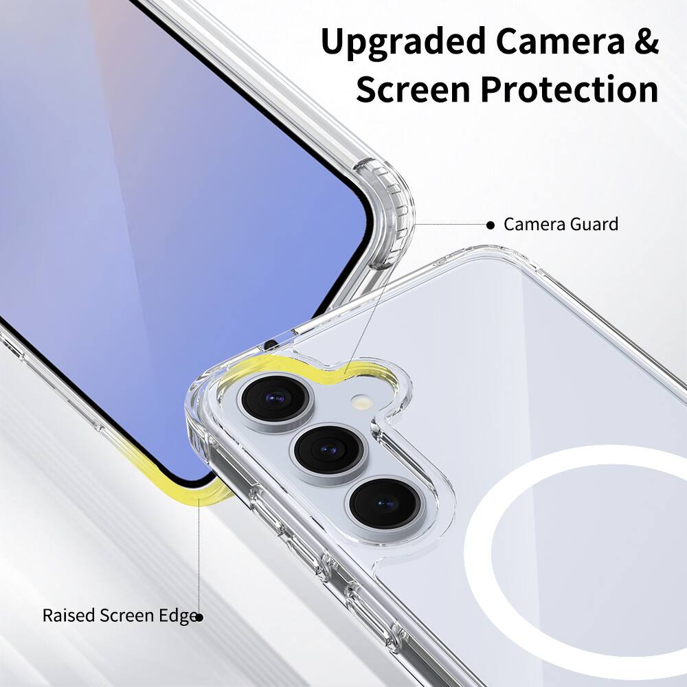 Upgraded Camera & Screen Protection

- Camera Guard
- Raised Screen Edge