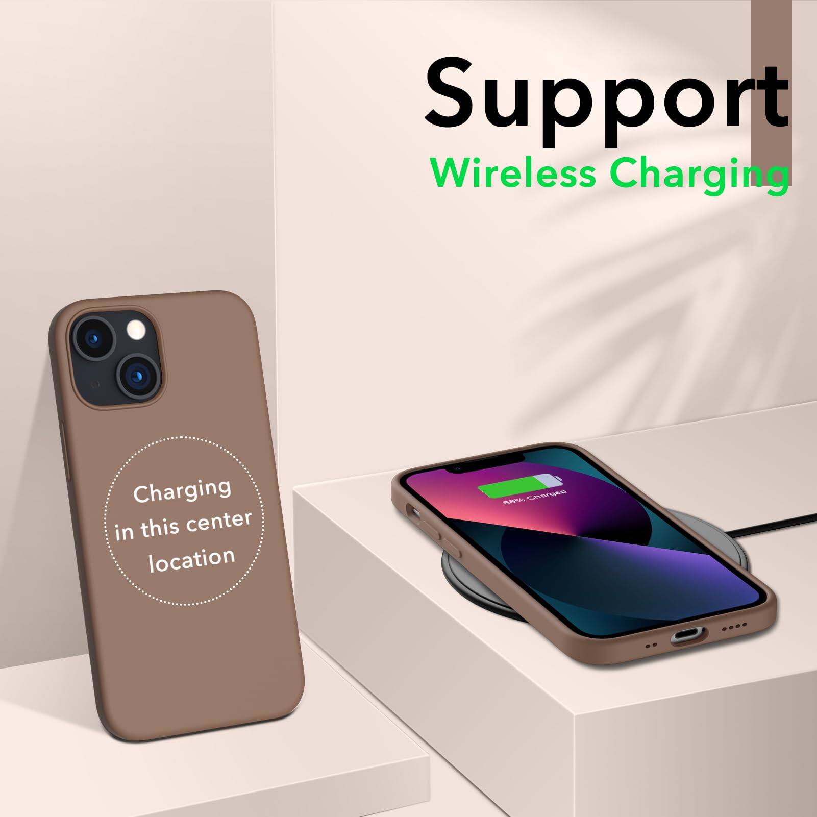 Support Wireless Charging Charging in this center location M Cirga