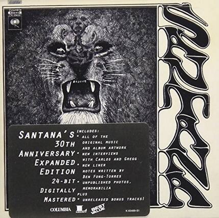 Santana's 30th Anniversary Expanded Edition
Digitally Mastered 24-Bit
Includes:
Original Album Music
New Interviews
New Liner Notes Written by Gregg Fong-Torres
Unpublished Photos
Memorabilia
Plus All New and Unreleased Bonus Tracks!
Columbia 54
730 Columbia K 65489-51 LCACT