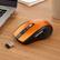 Angle. Sanoxy - Sanoxy 2.4GHz Wireless Optical Mouse Mice & USB Receiver For PC Laptop Computer DPI Orange - Orange.