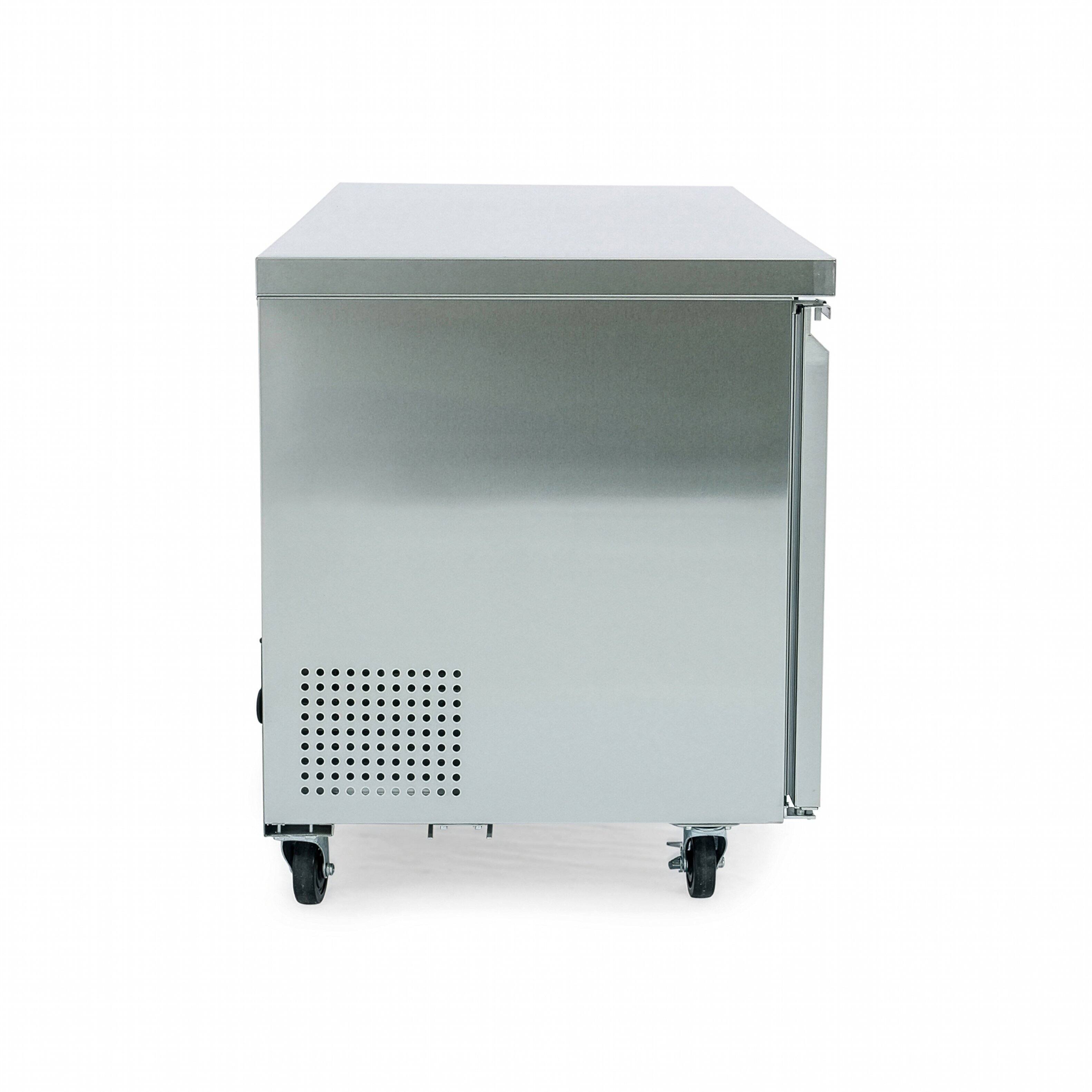 Alt View 8. Magic Chef - Commercial 36 in. 8.9 cu. ft. Auto Defrost Under Counter Freezer in Stainless Steel - Stainless Steel.