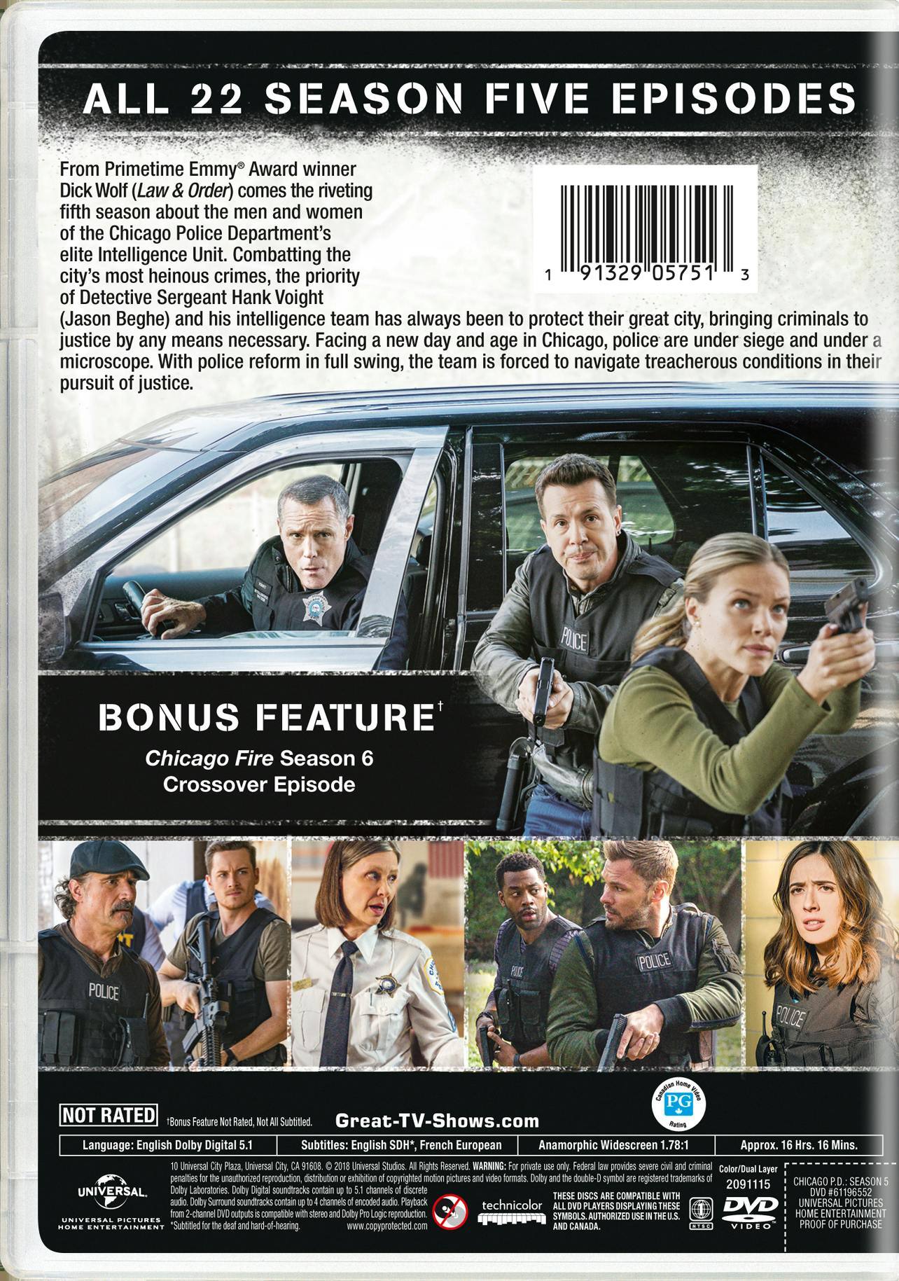 Angle. Chicago P.D.: Season Five   - DVD.