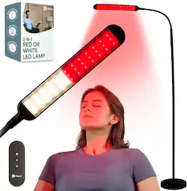 LifePro - Red Light Therapy Lamp 660nm and 850nm Infrared Light Therapy for Body and Face - Black