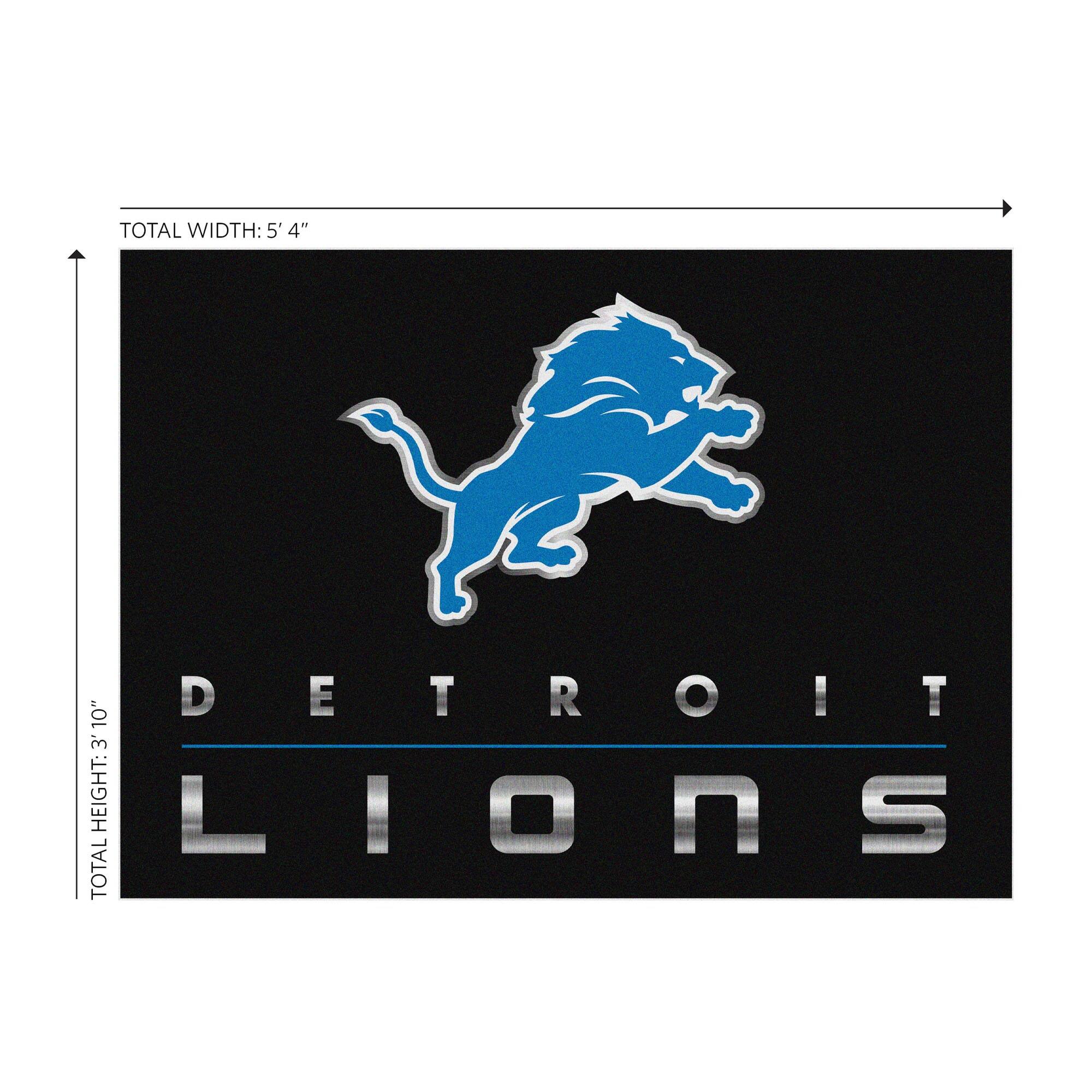 TOTAL WIDTH: 5' 4"  
DETROIT LIONS  
TOTAL HEIGHT: 3' 10"