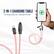 Alt View 7. Miro - U2 Series Neck-Mounted 60W New Zinc Lanyard Charging Cable Bullet Series Fast Charging for Apple & Type-C Devices - Black.