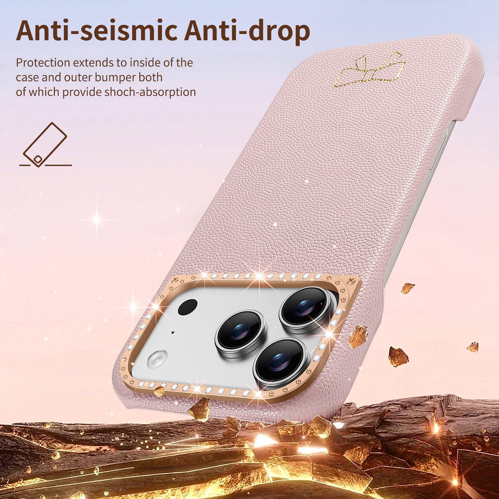 Anti-seismic Anti-drop Protection extends to inside of the case and outer bumper both of which provide shock-absorption