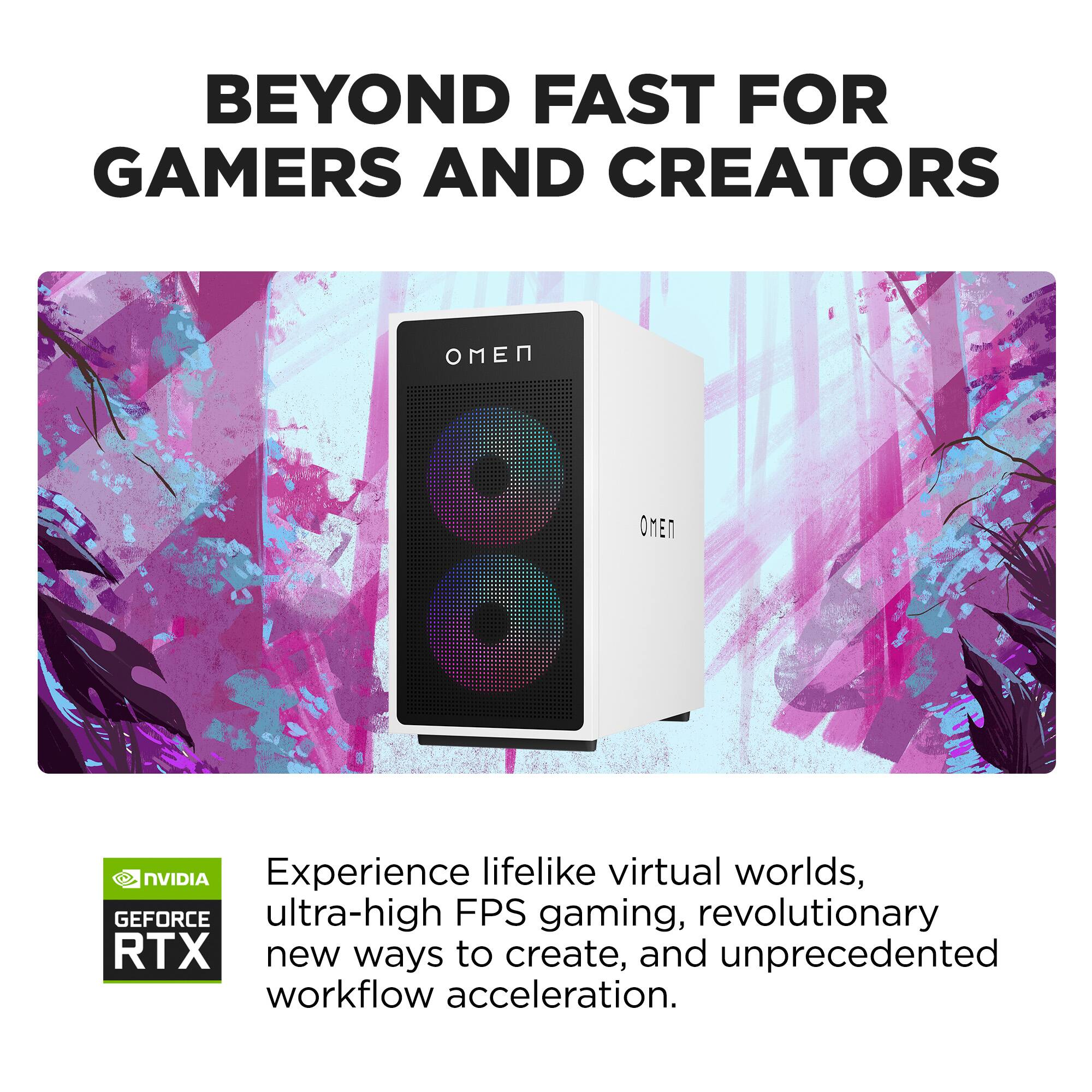 Beyond Fast for Gamers and Creators: Experience lifelike virtual worlds, ultra-high FPS gaming, revolutionary RTX new ways to create, and unprecedented workflow acceleration.