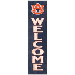 Jardine - Auburn Tigers 12'' x 48'' Welcome Outdoor Leaner - Blue