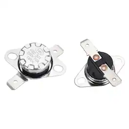 Unique Bargains - KSD301 Thermostat 15°C/59°F 10A Normally Open N.O Adjust Snap Disc Temp Switch 2pcs Bakelite - Silver