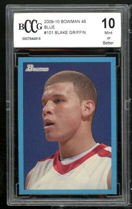 Topps - Blake Griffin Rookie Card 2009-10 Bowman 48 Blue #101 BGS BCCG 10