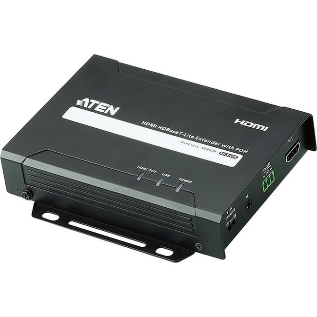 Aten Technology - ATEN HDMI HDBaseT-Lite Receiver (HDBaseT Class B)-TAA Compliant - Black