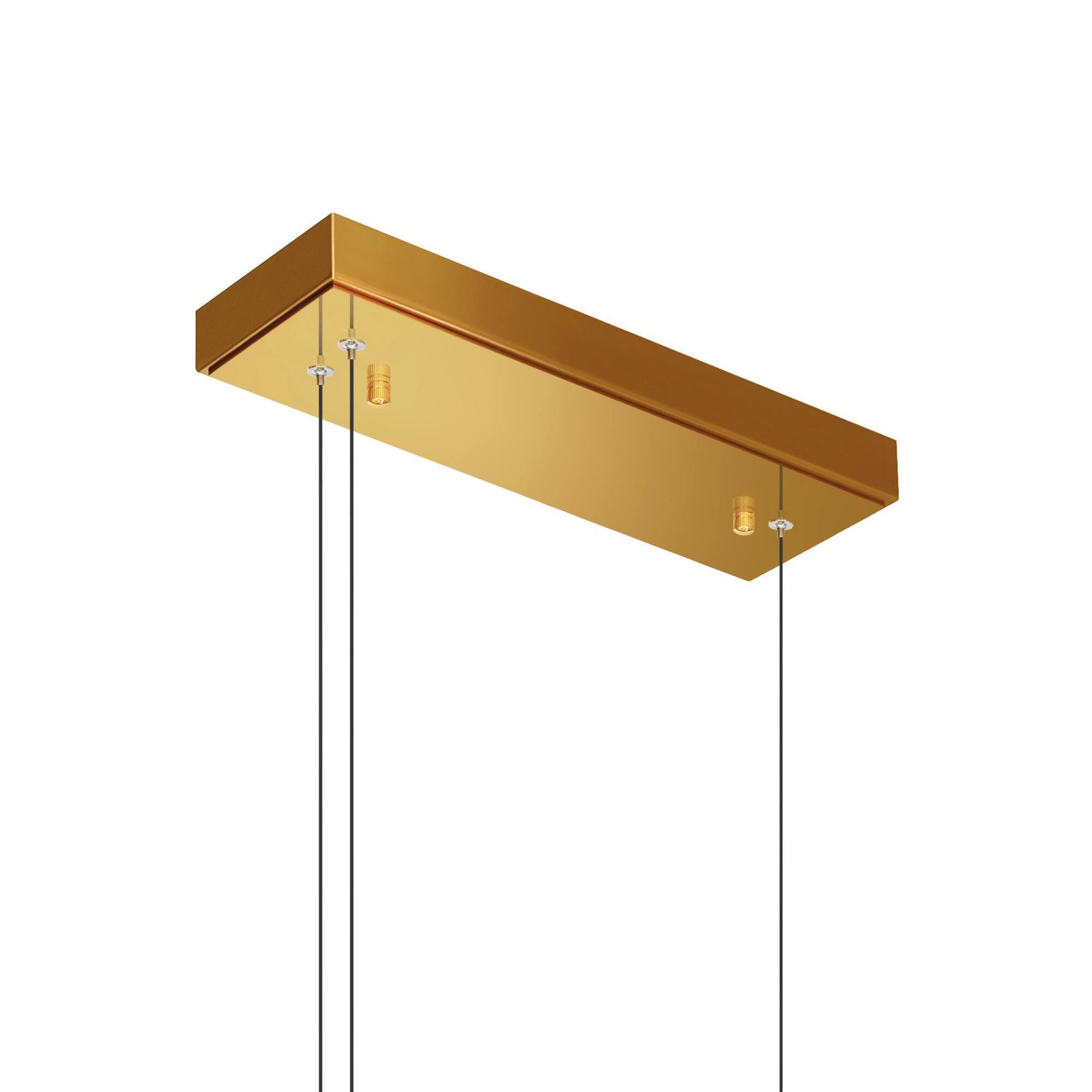 Alt View 3. CWI Lighting - Candora Integrated LED Brass Island/Pool Table Light - Brass.