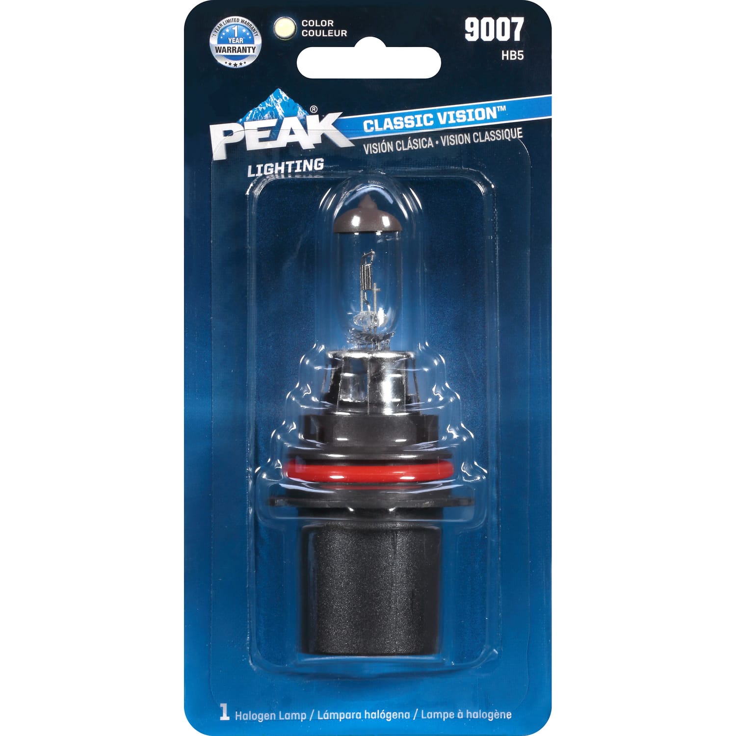 PEAK - Classic Vision Halogen High/Low Beam Automotive Bulb 9007 HB5