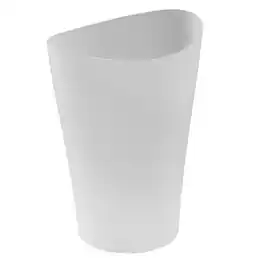 RubberMaid - Spa Works Compact 9 Quart Indoor Open Vanity Trash Container - White