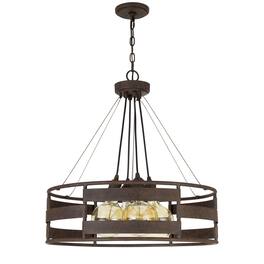 Manhattan Lane - Frot 24 Inch Chandelier w Light Bulbs, Suspended Cable Design - Black
