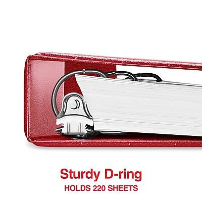 Sturdy D-ring  
Holds 220 Sheets