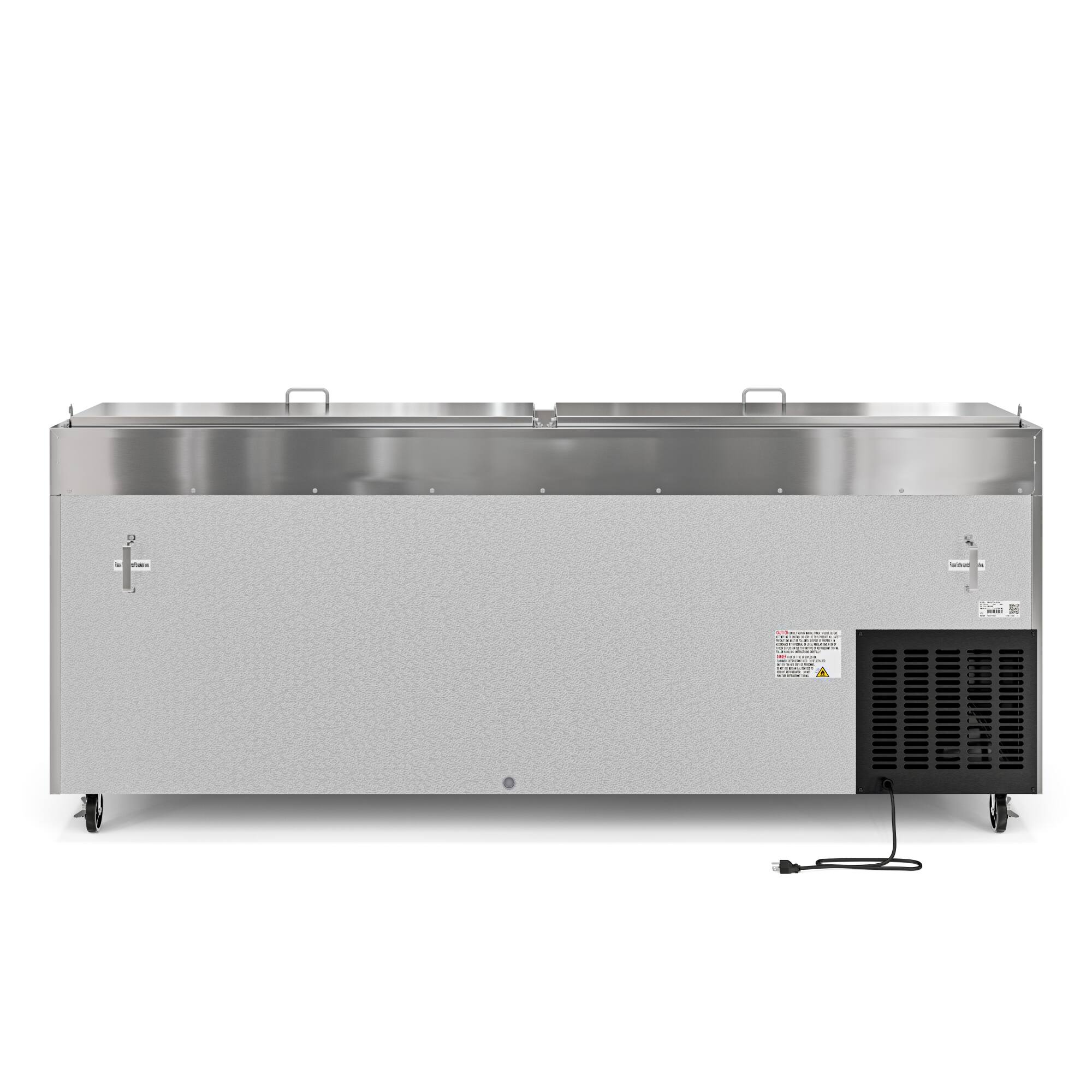 Alt View 7. Koolmore - 92 In. Three Door Commercial Pizza Prep Refrigerator in Stainless-Steel (KM-RPPS-3DSS) - Stainless-Steel.