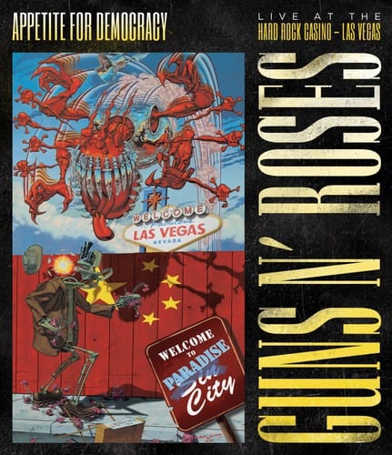 Front. Guns N Roses - Guns N’ Roses: Appetite for Democracy 3D: Live at the Hard Rock Casino, Las Vegas   - DVD.