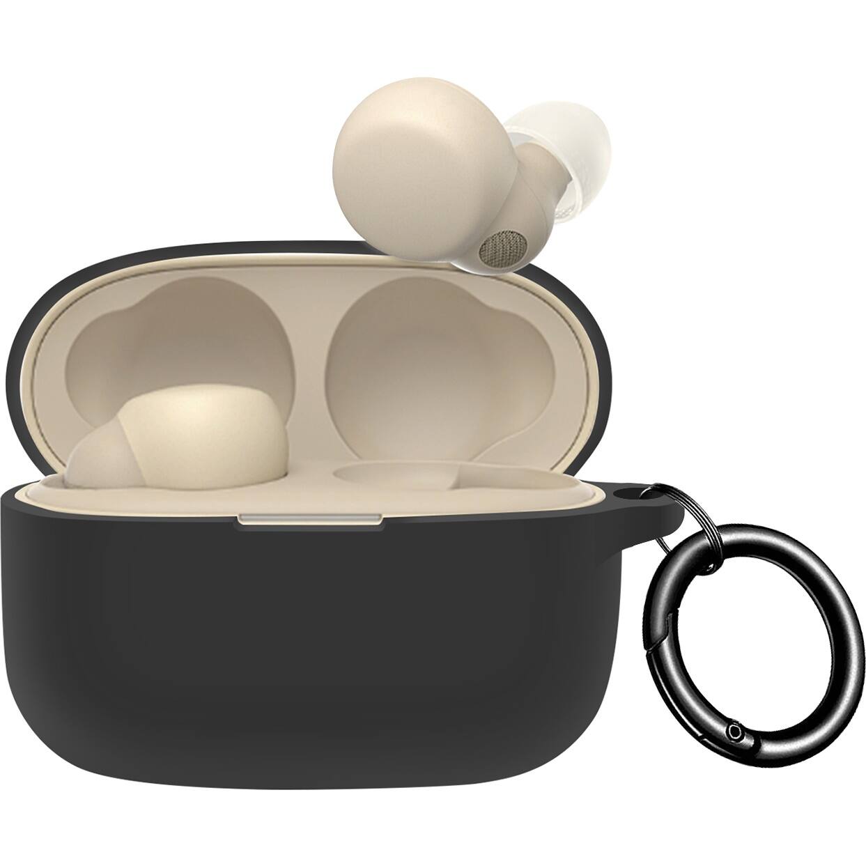 Alt View 11. SaharaCase - Venture Series Silicone Case for Sony LinkBuds S - Black.