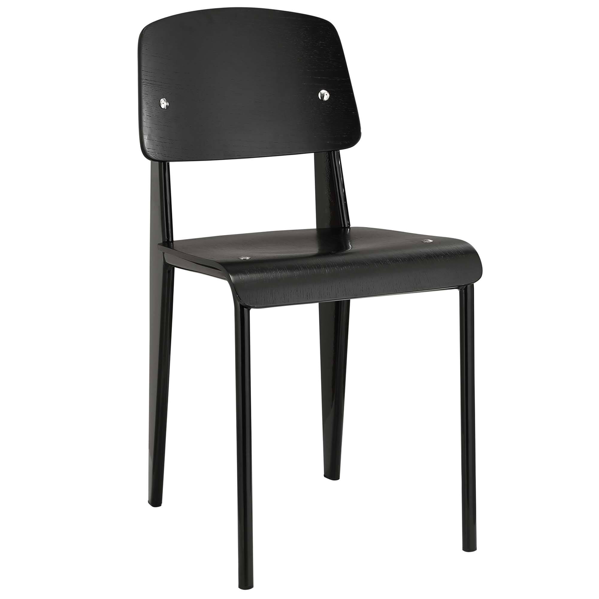 Angle. Modway - Cabin Dining Side Chair - Black.