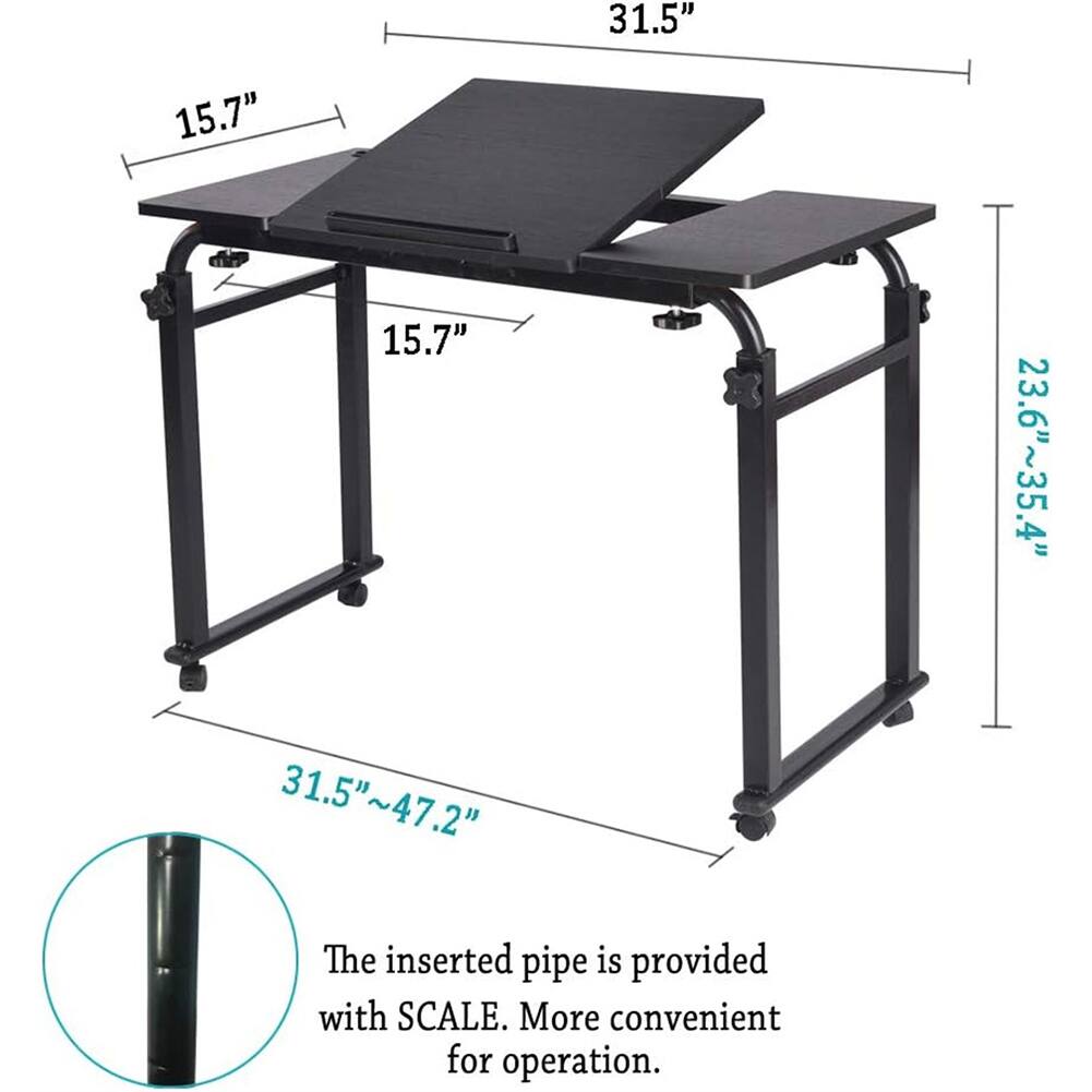 31.5" 15.7" 15.7" 23.6"~35.4" 31.5"~47.2"  
The inserted pipe is provided with SCALE. More convenient for operation.