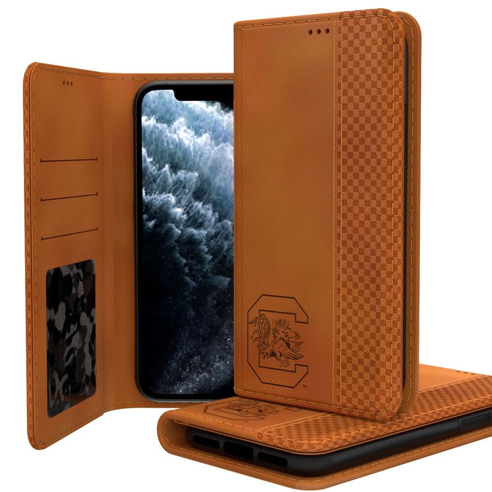 Alt View 1. Keyscaper - South Carolina Gamecocks iPhone Folio Case - 12/12 Pro - Multicolor.