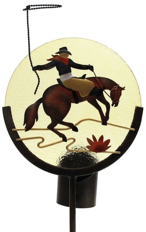 BreeBe - Horse Silhouette Candle Holder Garden Stake Reduced - Multicolor