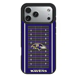 Keyscaper - NFL - Baltimore Ravens Bump Case with 8.2ft Drop Protection - 15 Pro Max - Multicolor