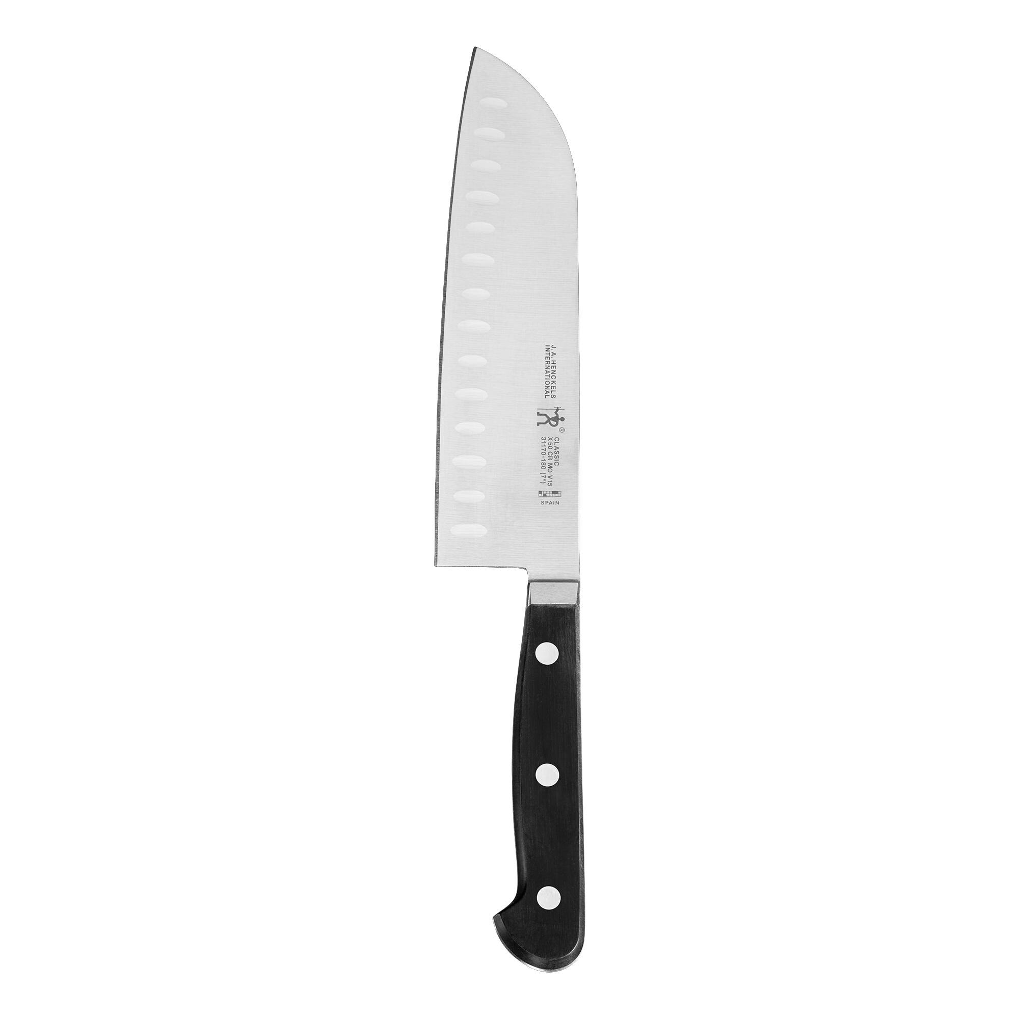 Henckels - CLASSIC 7-inch Hollow Edge Santoku Knife - Stainless Steel price history on PriceWatchPro