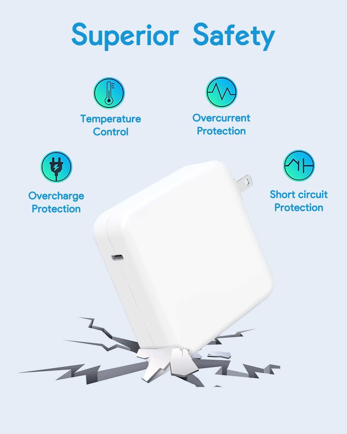 Superior Safety  
Temperature Control  
Overcurrent Protection  
Overcharge Protection  
Short circuit Protection