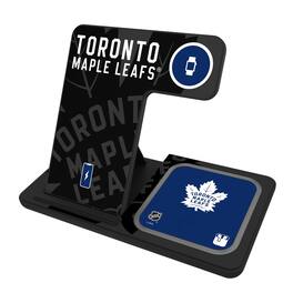 Keyscaper - Toronto Maple Leafs 3-In-1 Wireless Charger - Multicolor