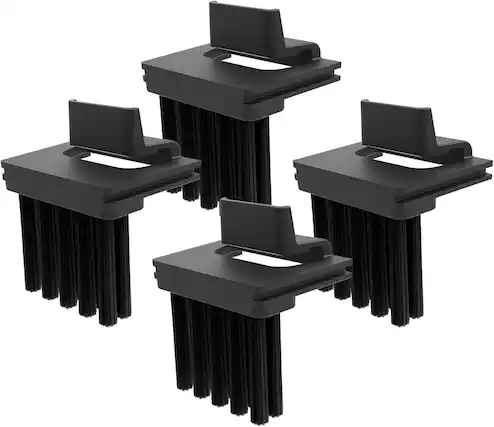 Front. WORX - Worx WA0940 Wheel Cleaning Brush Attachment for Landroid Vision Cloud 2WD Robotic Lawn Mowers (4 pcs) - Black.