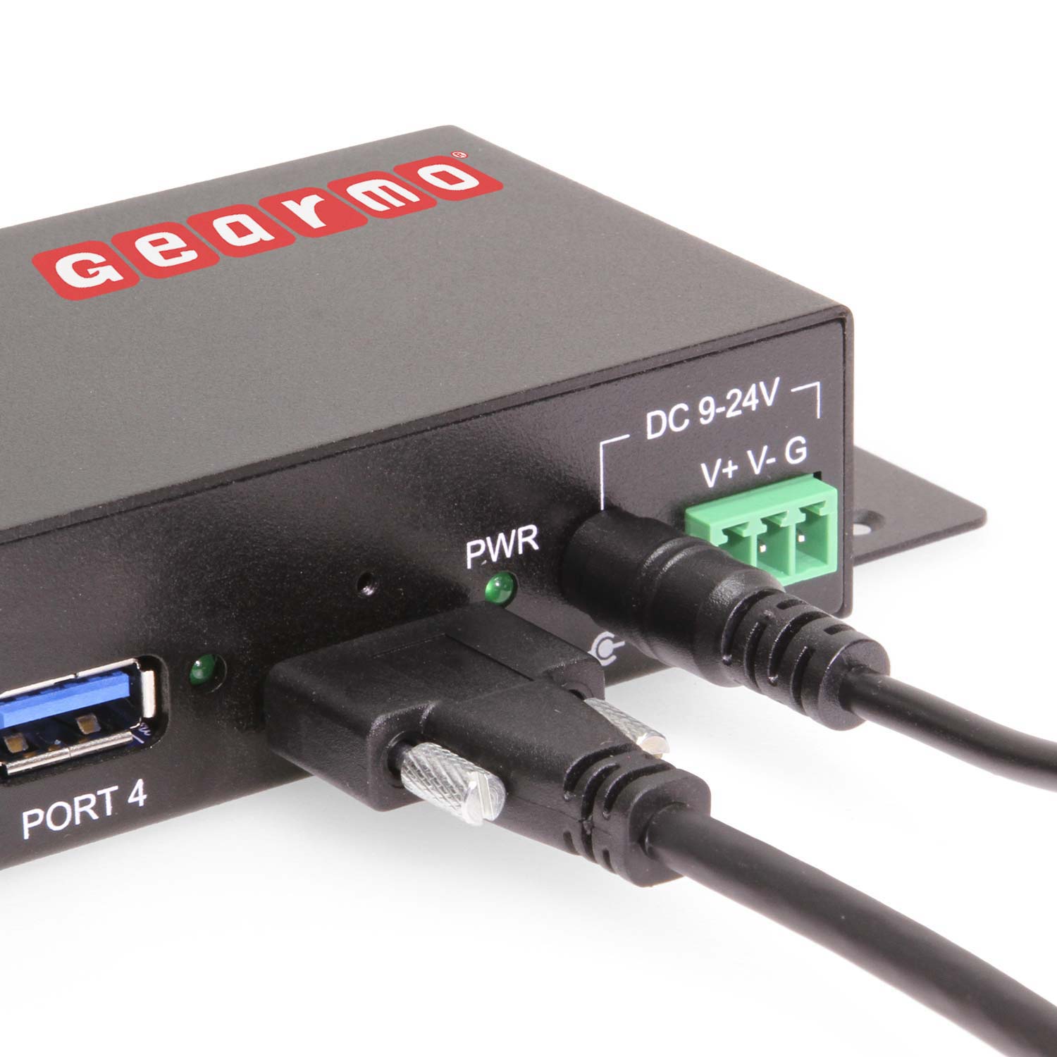 Gearmo

DC 9-24V  
V+ V- G

PWR

PORT 4