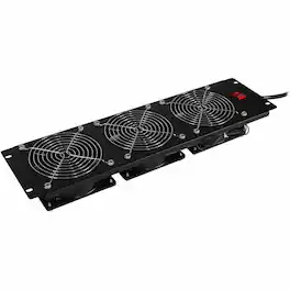 CyberPower - 3u 19" fan panel 3x 110/120vac cooling fans 290 cfm cra11003 - Black