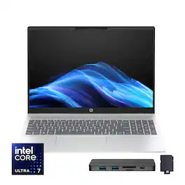 HP - OmniBook 5 16" Touchscreen Laptop,Intel Core Ultra 7 255U,16GB RAM,1TB SSD+288GB Dock Set,Backlit,Win 11 - Silver