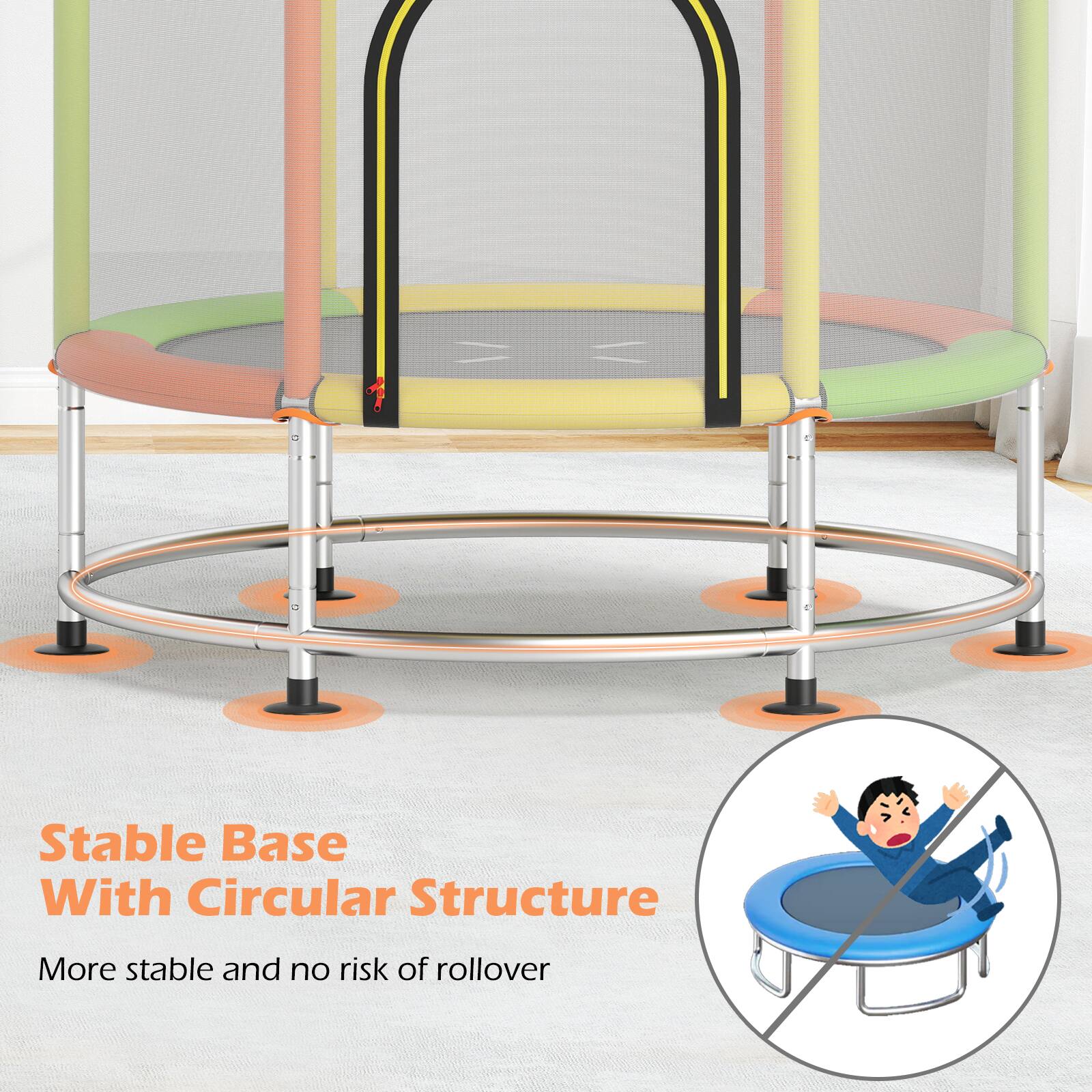 Stable Base With Circular Structure

More stable and no risk of rollover